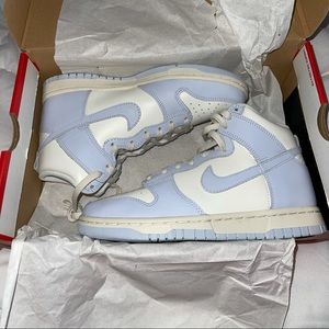 Nike dunk high sail football grey